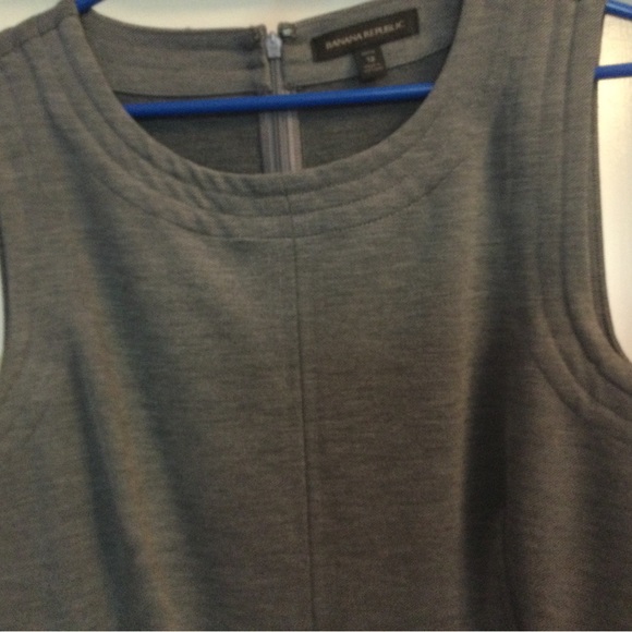 Sleeveless Grey jumper style Banana Republic Dress with stitching details - Picture 2 of 7